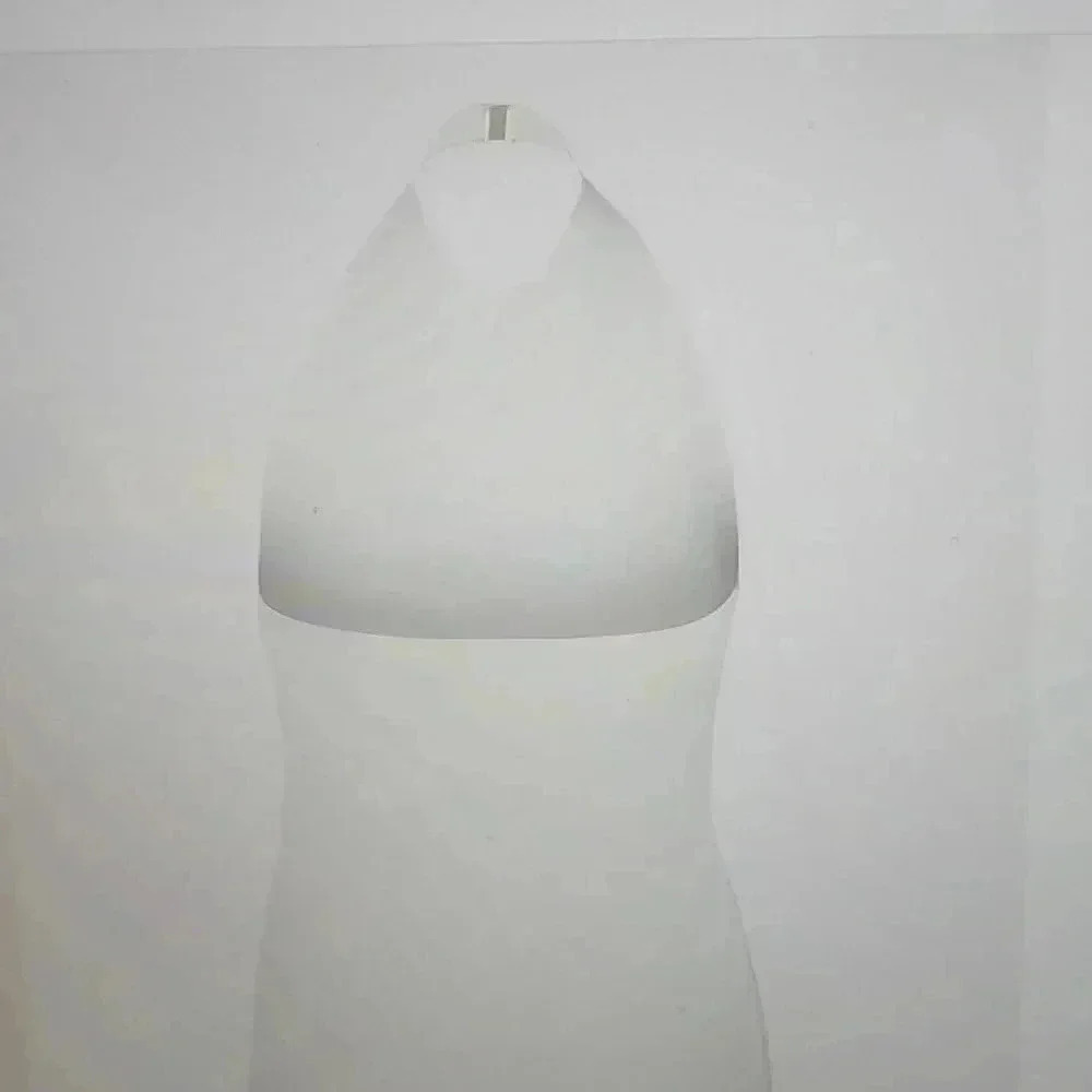 MILLY METAL NECK TRIM HALTER TOP - Picture 3 of 6